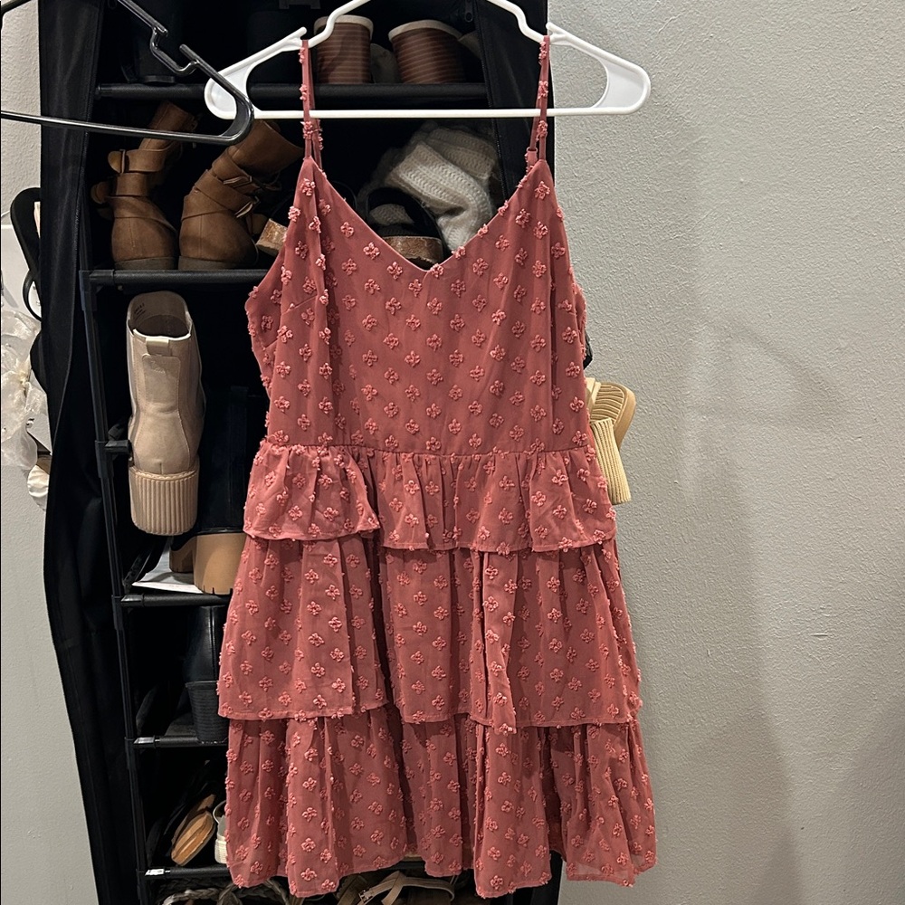 Altar'd State Pink Midi Dress